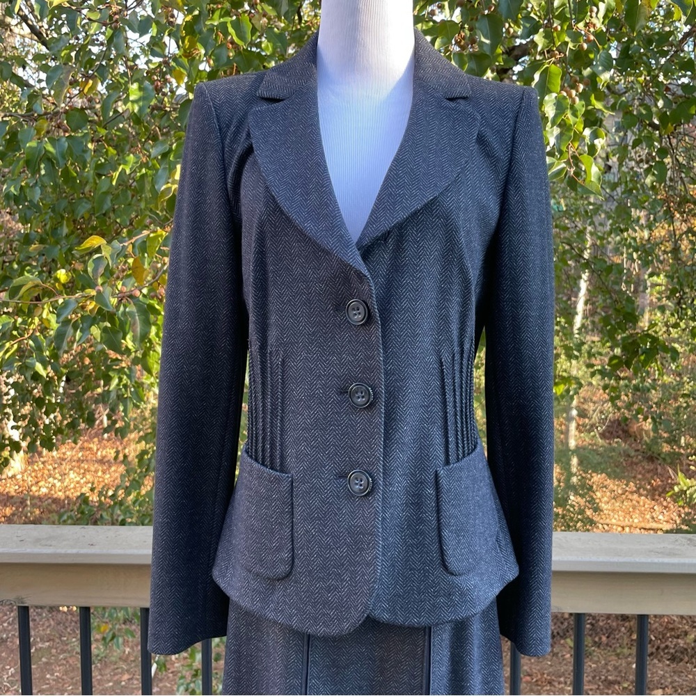 Basler Weekend wool cotton skirt suit size 40 - Picture 6 of 15